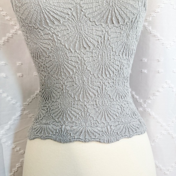 👀 485. NWOT Free People Intimately Textured Knit Tank | XS/S Slate Gray Stretchy - Picture 5 of 9